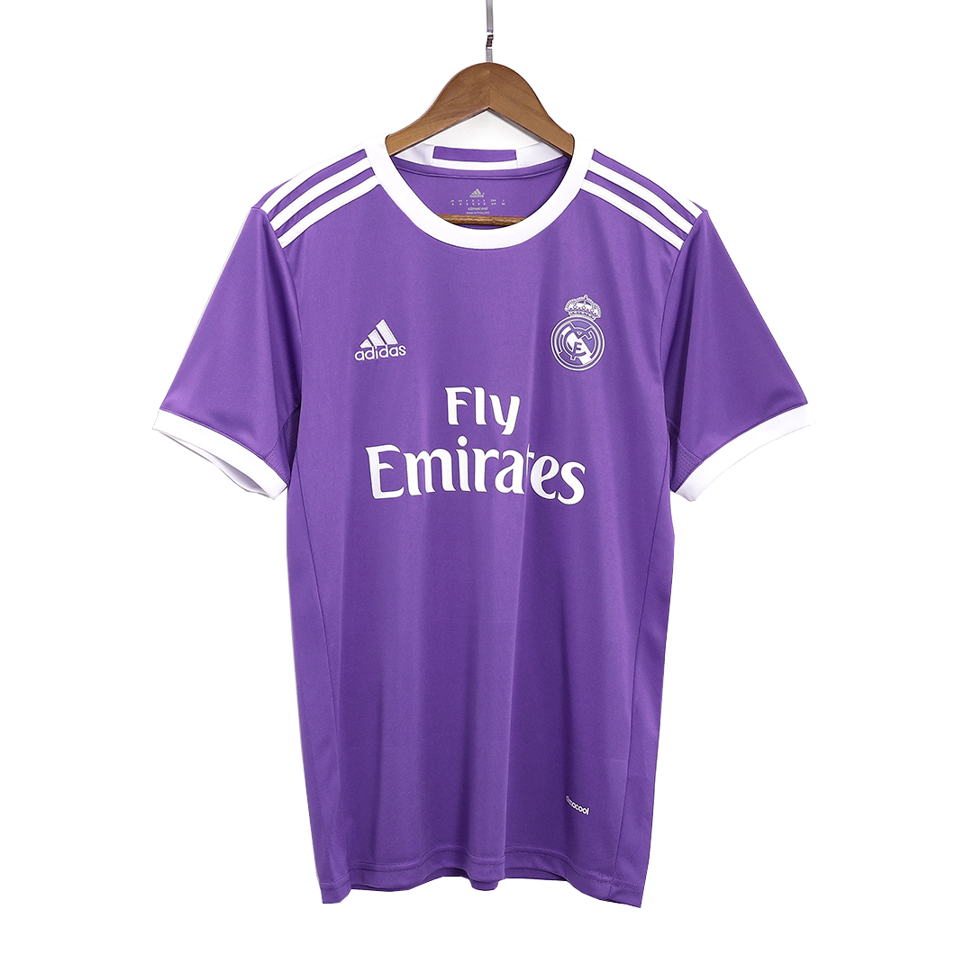 Camiseta de fútbol vintage de visitante del Real Madrid RONALDO #7 2016/17