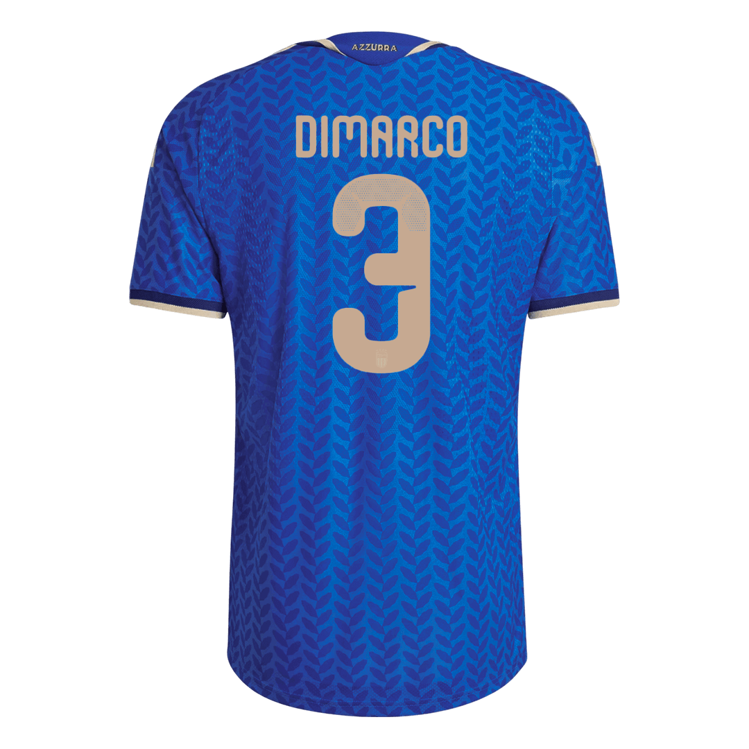 Camiseta de local de Italia para hombre, DIMARCO #3, Copa Mundial 2026 - Corte ajustado
