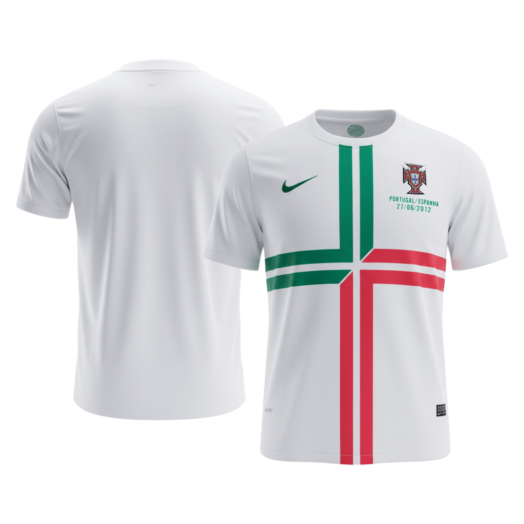 Camiseta retro de fútbol de visitante de Portugal 2012