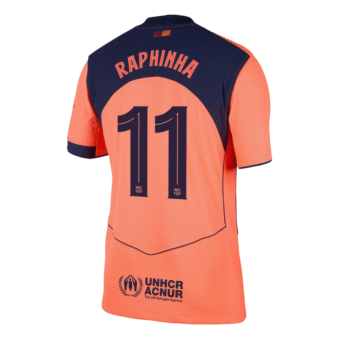 Camiseta de fútbol de visitante RAPHINHA #11 del Barcelona 2025/26