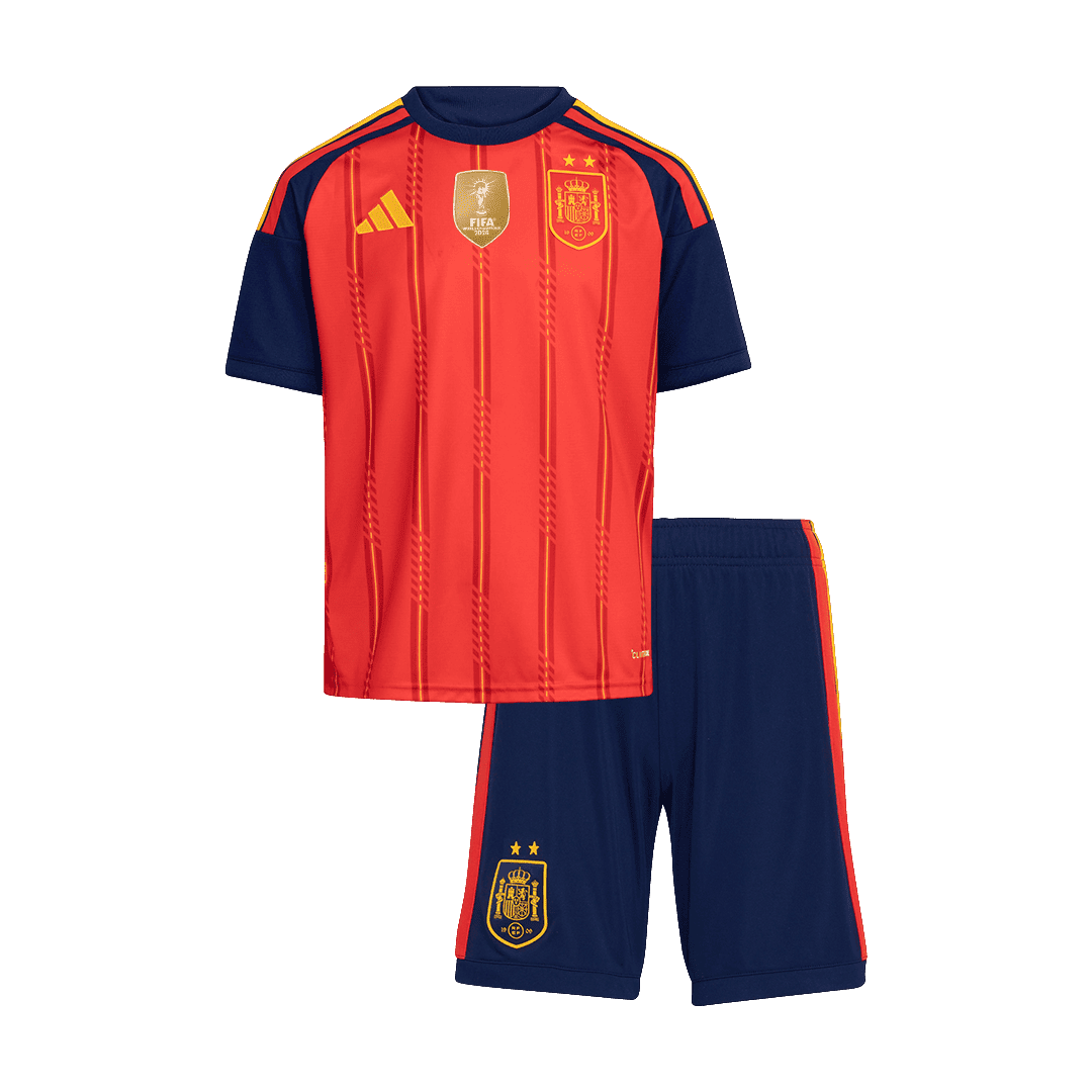 Conjunto de local de España para el Mundial 2026 para niños - Edición Campeones