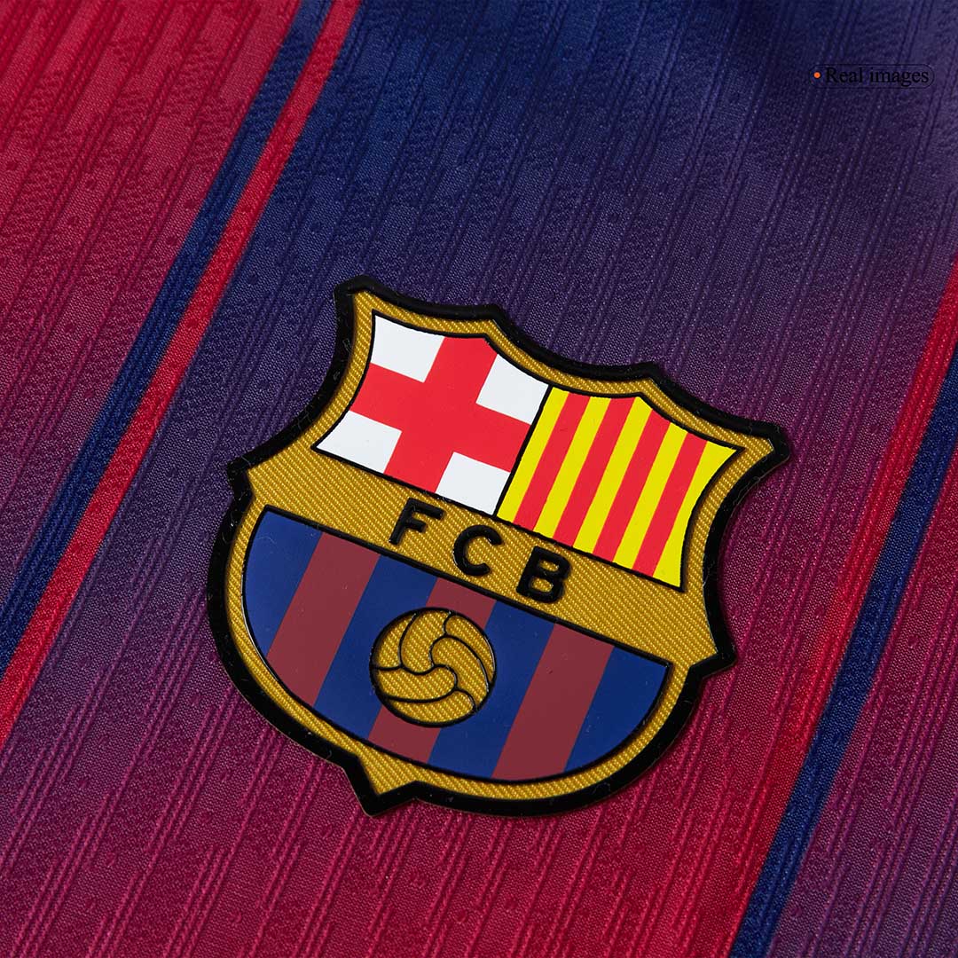 Camiseta de fútbol local auténtica del Barcelona ROONY #19 2025/26, roja y azul
