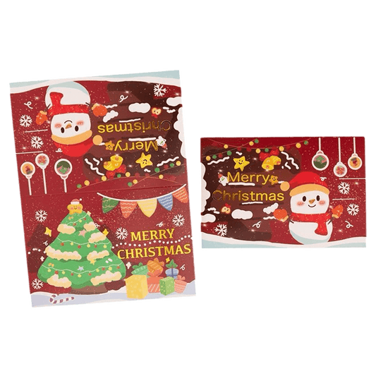 Tarjeta de Navidad personalizada – Muñeco de nieve – Mensaje personalizado