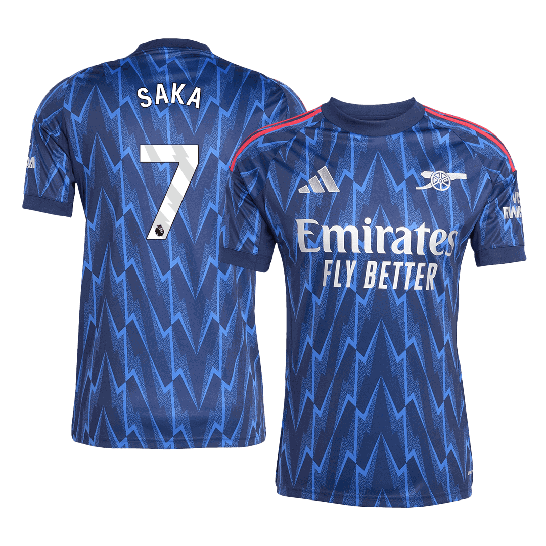 Camiseta de fútbol SAKA #7 Arsenal 2ª equipación 2025/26 Azul