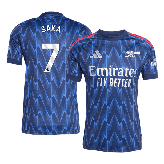 Camiseta de fútbol SAKA #7 Arsenal 2ª equipación 2025/26 Azul
