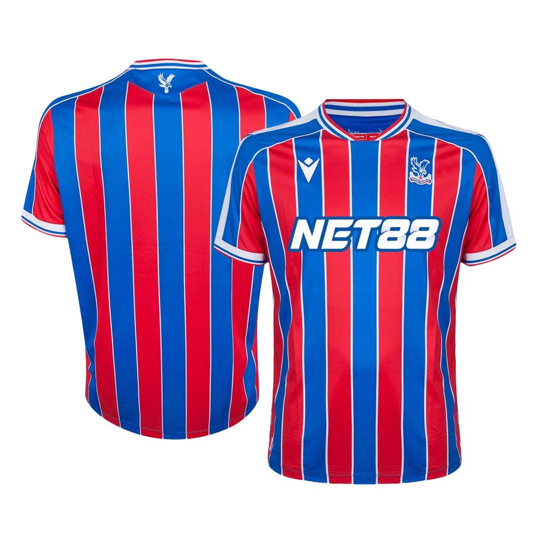 Camiseta de fútbol local del Crystal Palace 25/26 roja y azul
