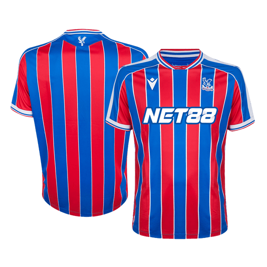 Camiseta de fútbol local del Crystal Palace 25/26 roja y azul