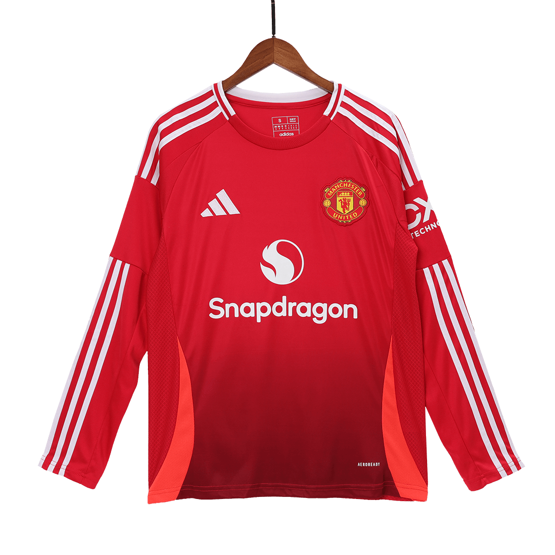 Camiseta de fútbol de manga larga del Manchester United 2024/25