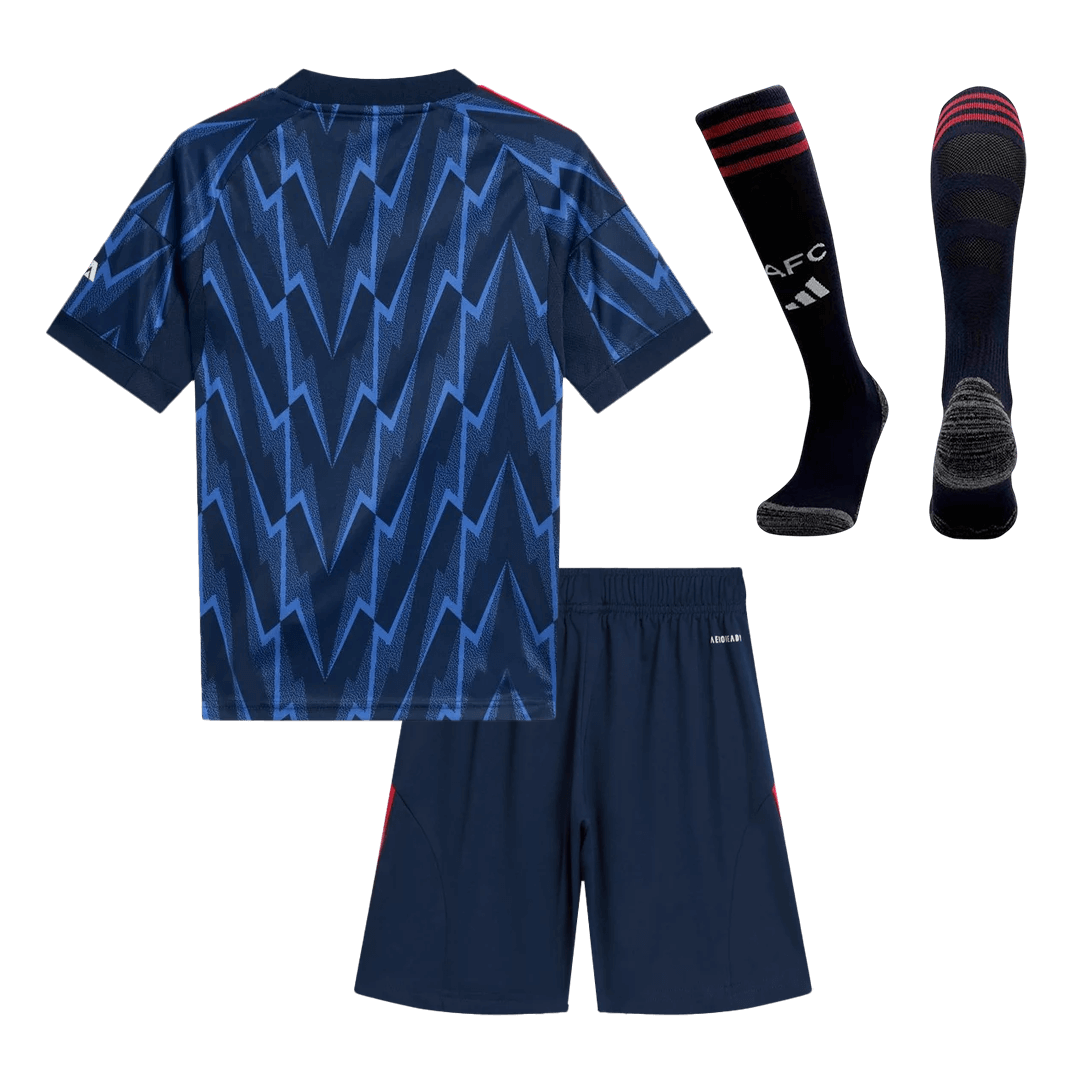 Kit de visitante del Arsenal para niño (Kit, pantalón corto y calcetines) 2025/26