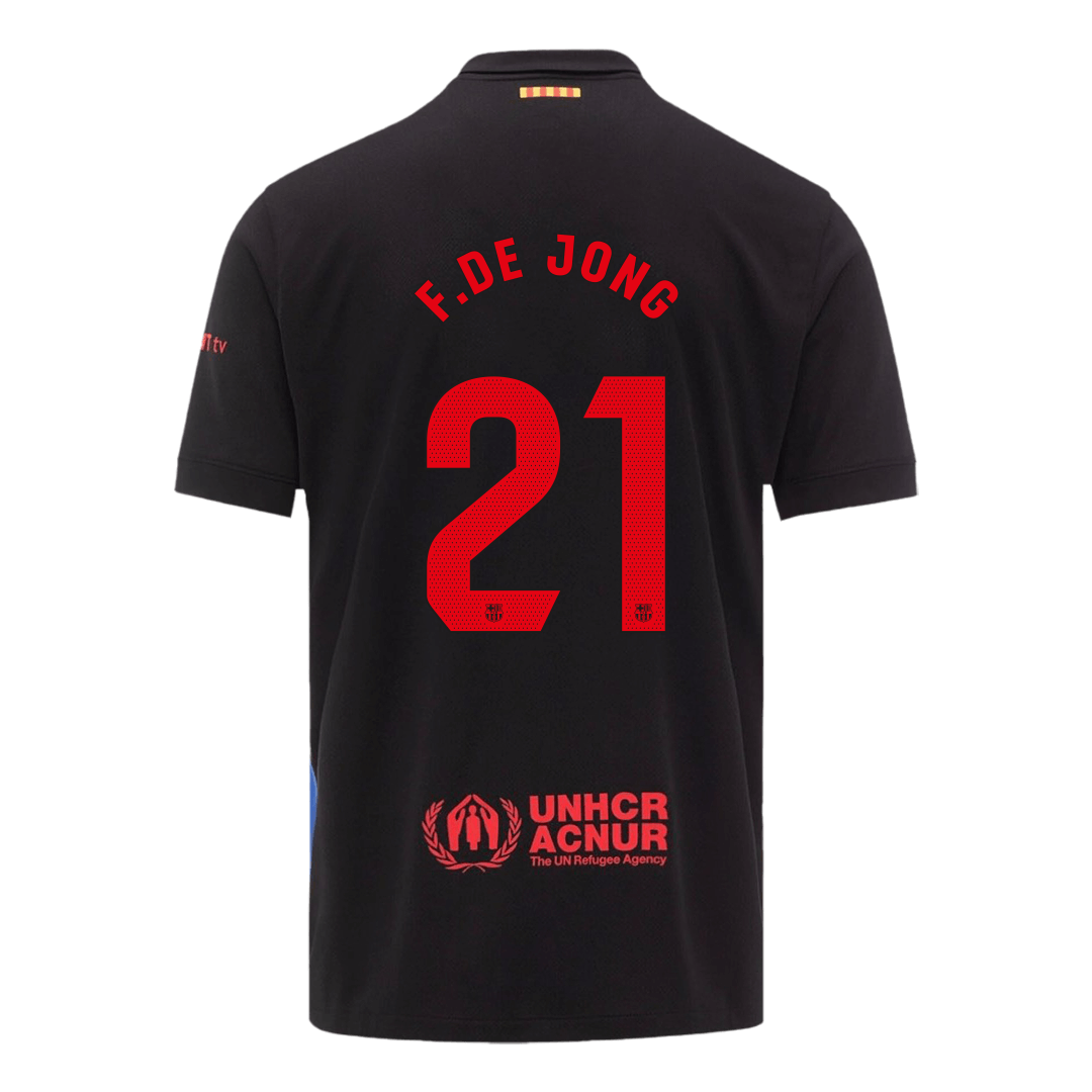 Camiseta de fútbol F.DE JONG #21 Barcelona Segunda 2024/25