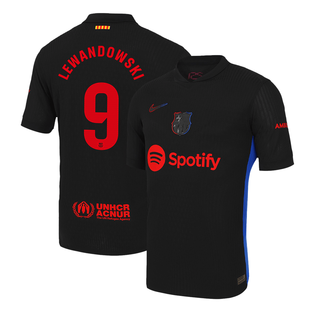 Camiseta de visitante del Barcelona 2024/25 de Lewandowski #9