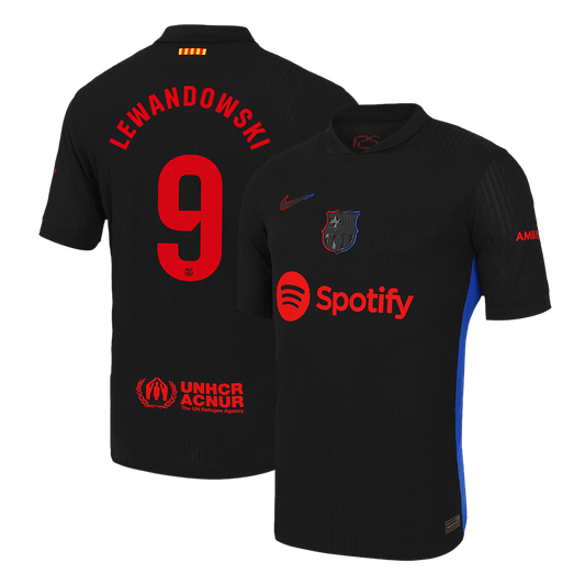 Camiseta de visitante del Barcelona 2024/25 de Lewandowski #9