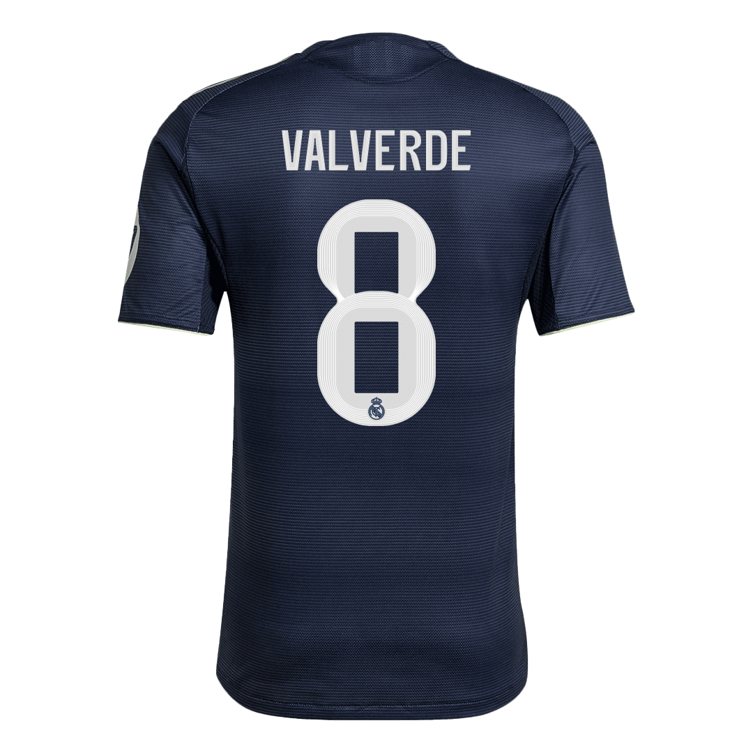 Camiseta de fútbol visitante del Real Madrid VALVERDE #8 2025/26 auténtica
