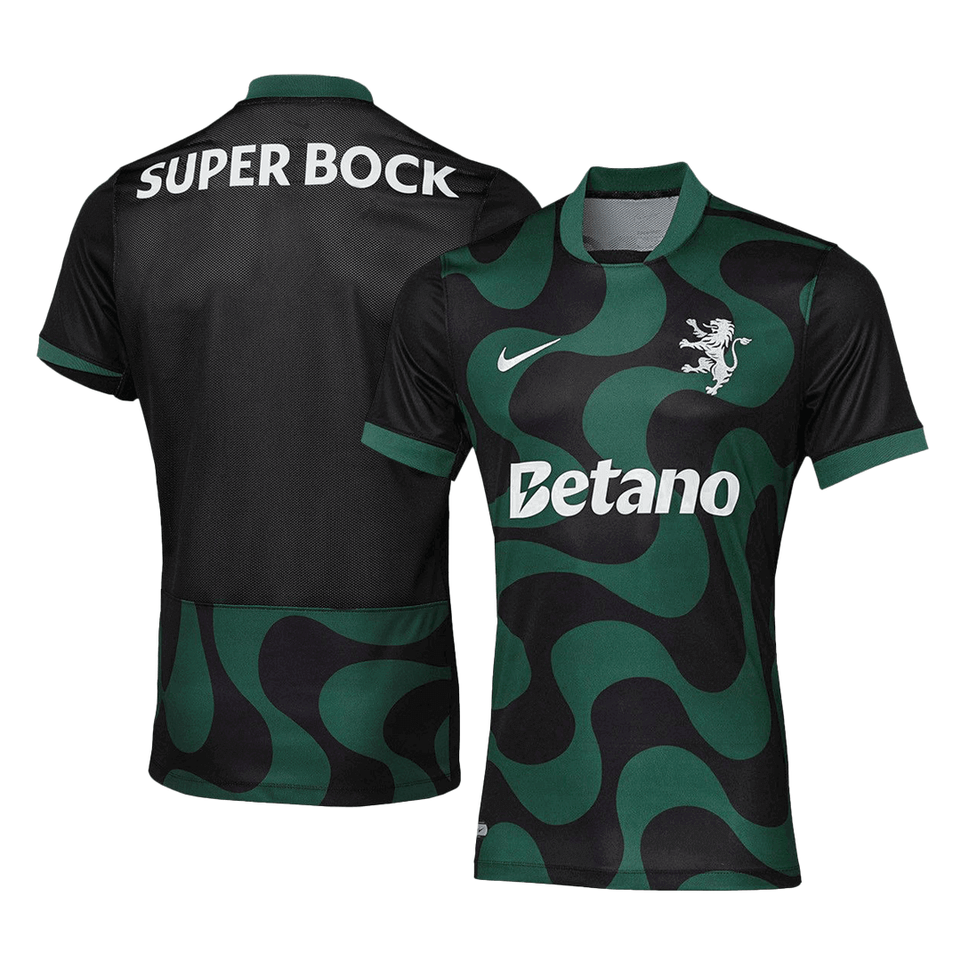 Camiseta de fútbol alternativa del Sporting CP 25/26 negra