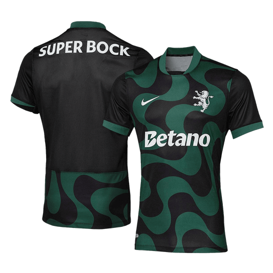 Camiseta de fútbol alternativa del Sporting CP 25/26 negra