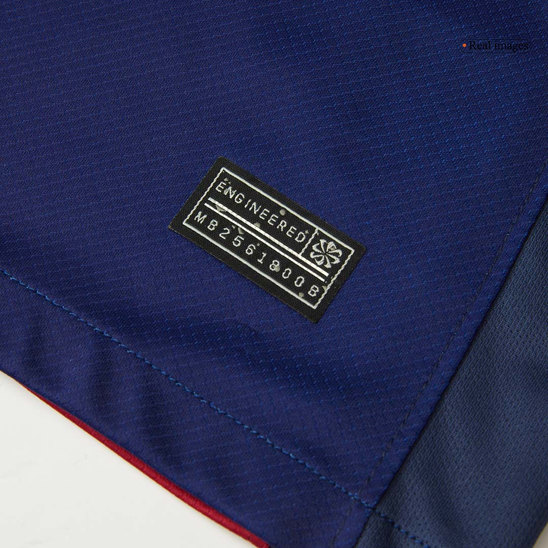Camiseta de fútbol local del Barcelona x Travis Scott 2024/25, roja y azul