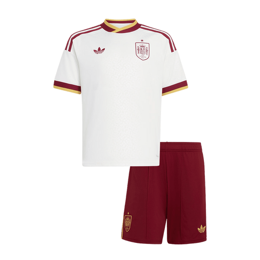 Conjunto infantil de camiseta y pantalón corto de la selección española (camiseta + pantalón corto) para el Mundial 2026