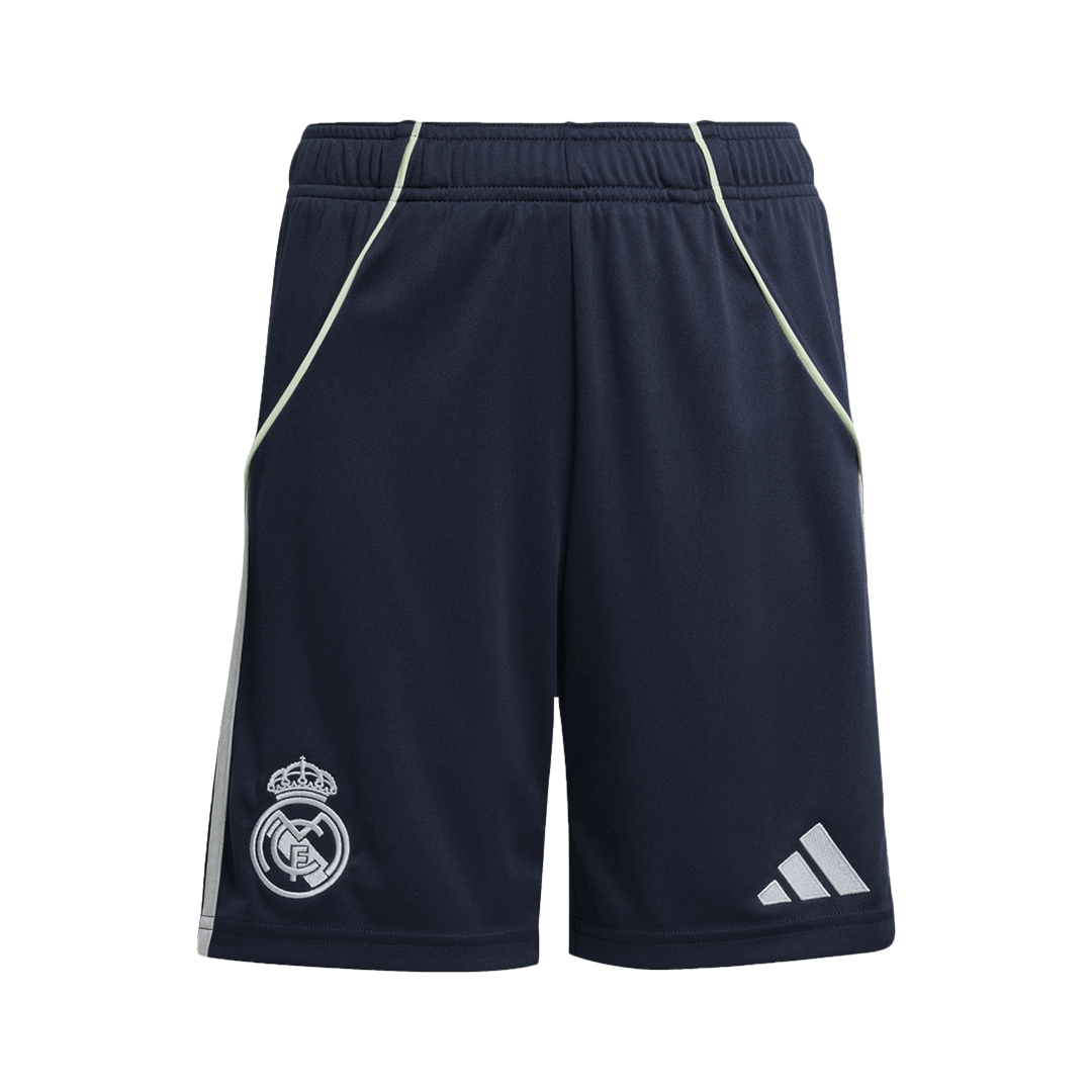 Kit de camiseta de fútbol visitante del Real Madrid 2025/26