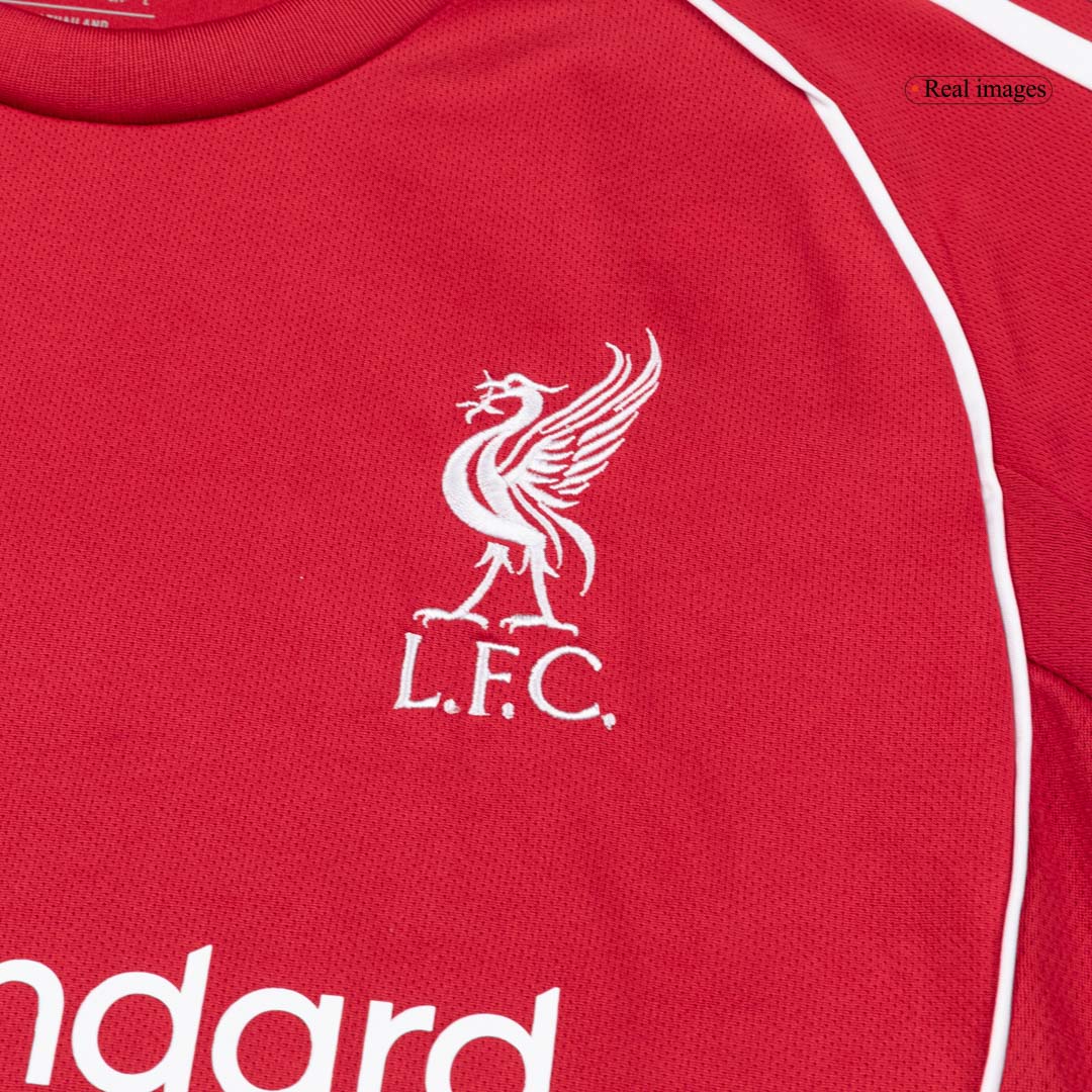 Camiseta de fútbol de manga larga de local del Liverpool 25/26 roja