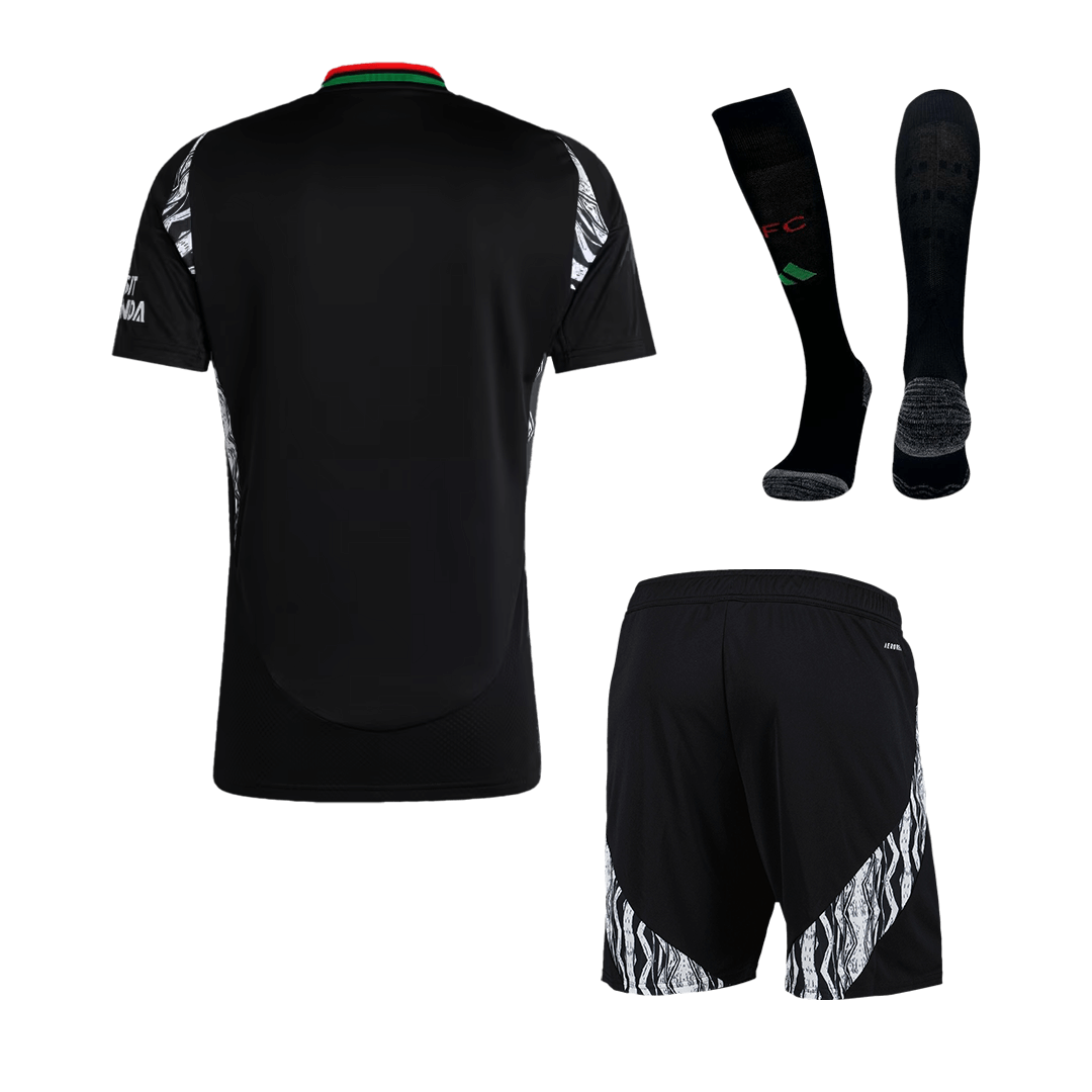 Kit de visitante del Arsenal (Kit, pantalón corto y medias) 2024/25