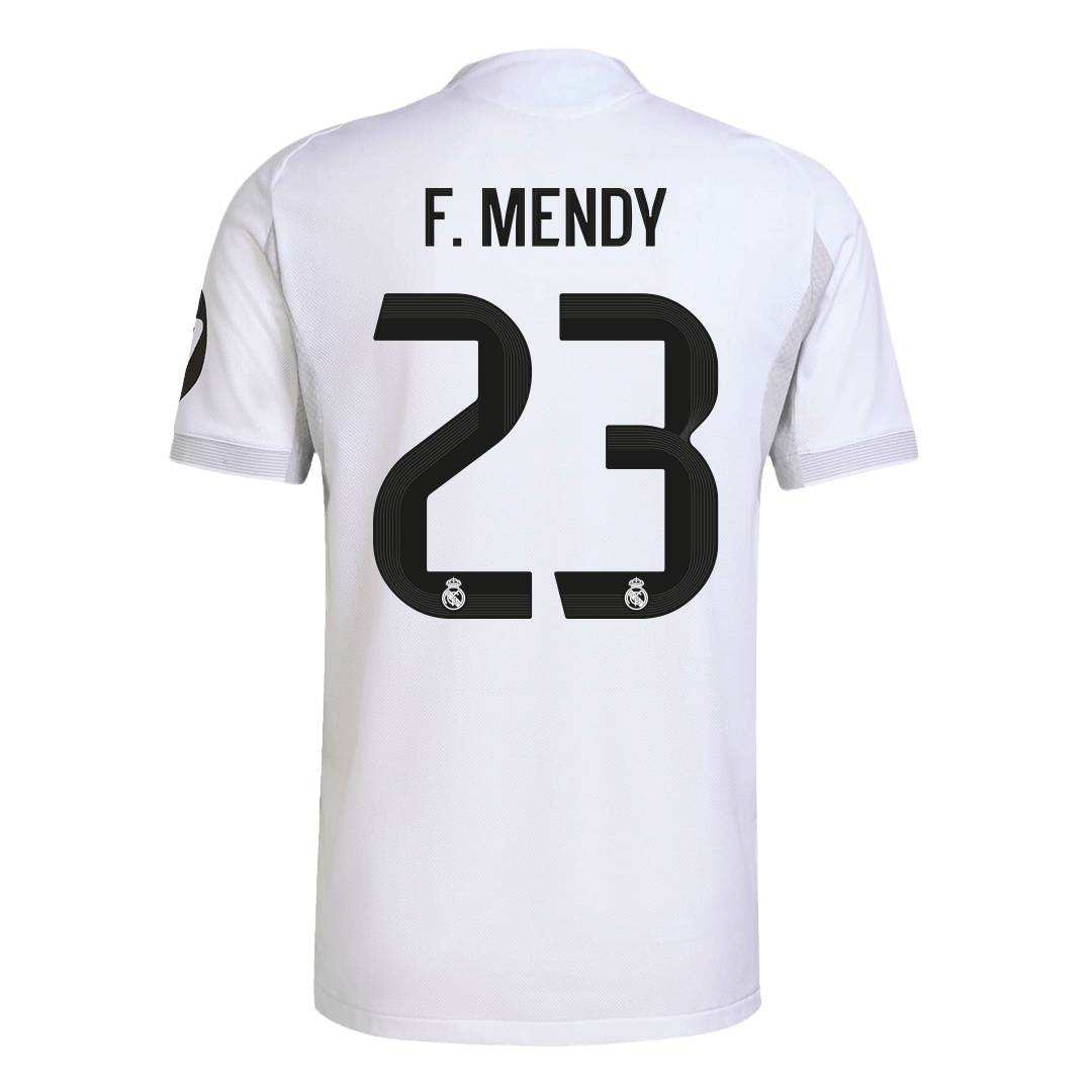 Camiseta de fútbol local del Real Madrid F.MENDY #23 2025/26 auténtica
