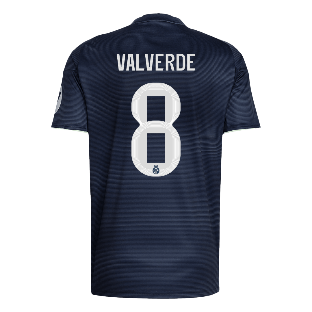Camiseta de fútbol visitante del Real Madrid VALVERDE #8 2025/26 (talla grande)