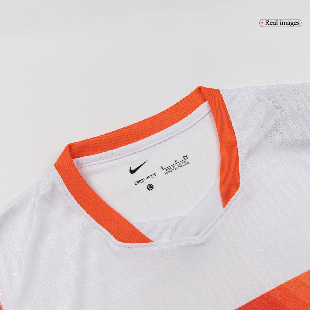 Auténtica camiseta de visitante de F.DE JONG #21 de los Países Bajos, temporada 2026