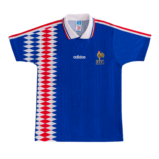 Camiseta retro de fútbol local de Francia 1994
