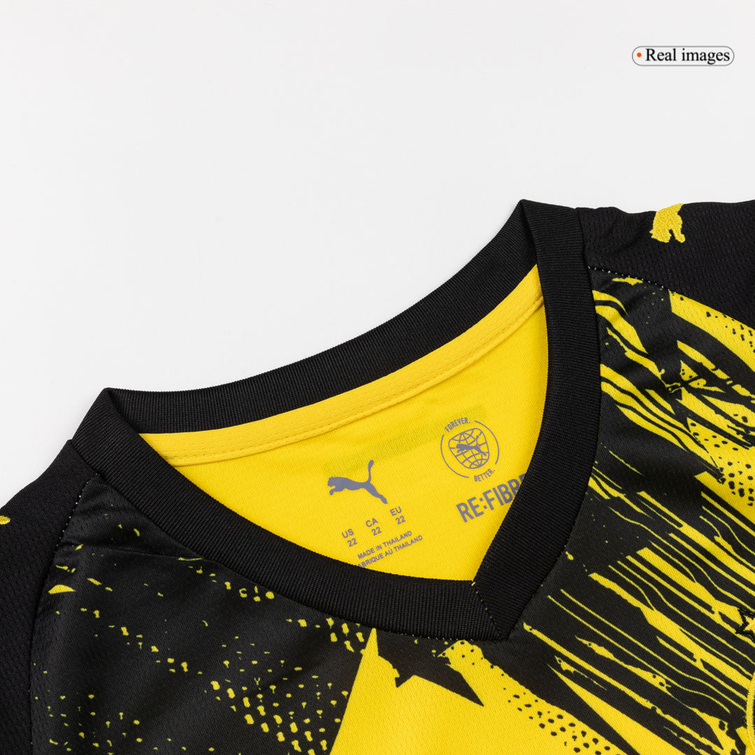 Kit de camiseta de fútbol local del Borussia Dortmund para niños (camiseta, pantalón corto y calcetines) 2025/26