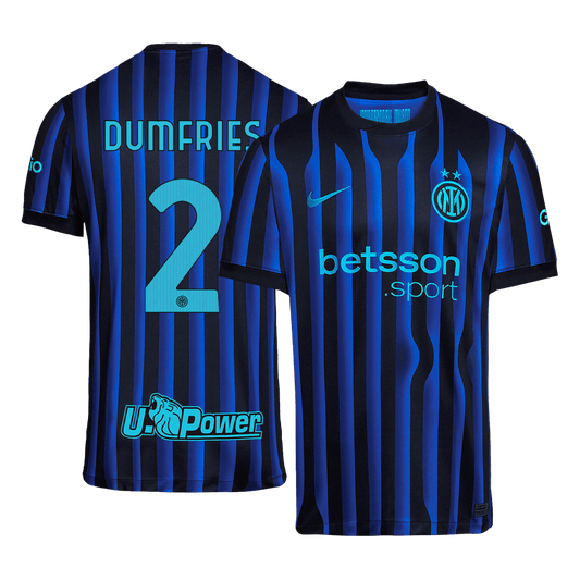 Camiseta de fútbol local DUMFRIES #2 del Inter de Milán 2025/26