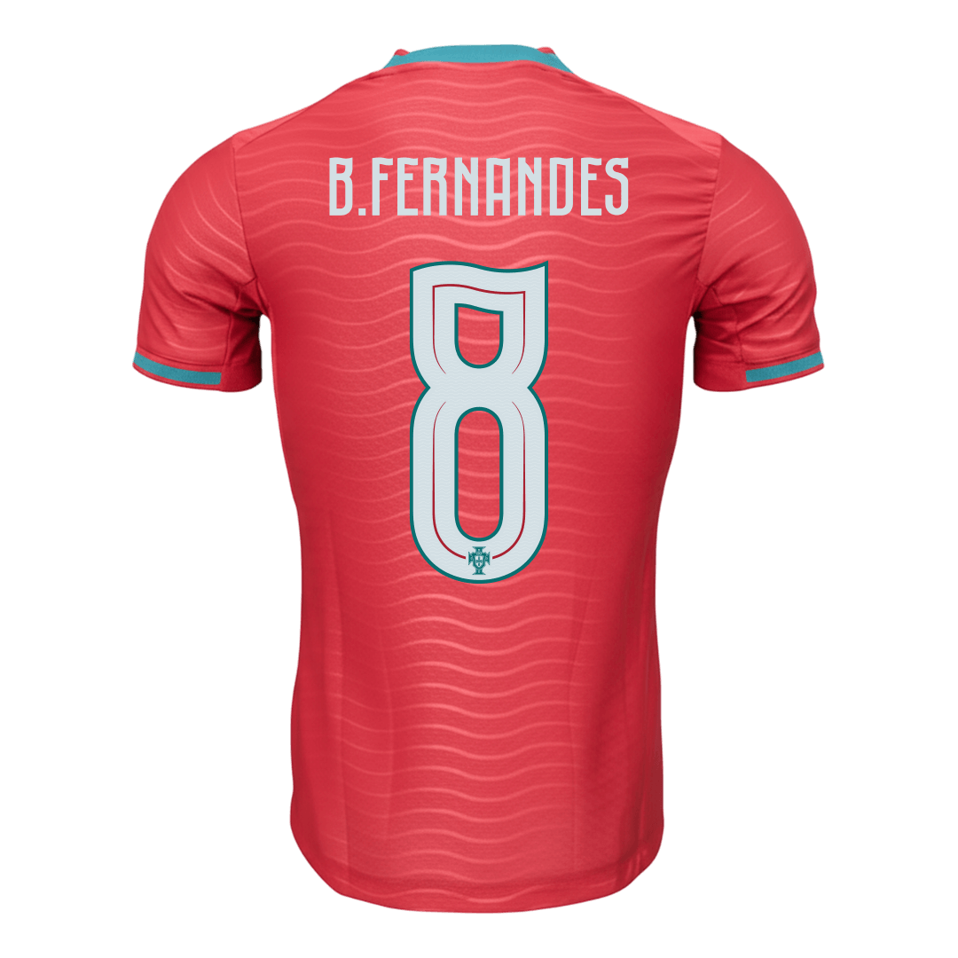 Camiseta de local de Portugal para hombre, B. Fernandes #8, Copa Mundial 2026 - Corte ajustado