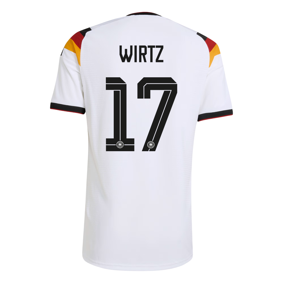 Camiseta de local de Alemania WIRTZ #17 para hombre, Copa Mundial 2026 - Corte ajustado