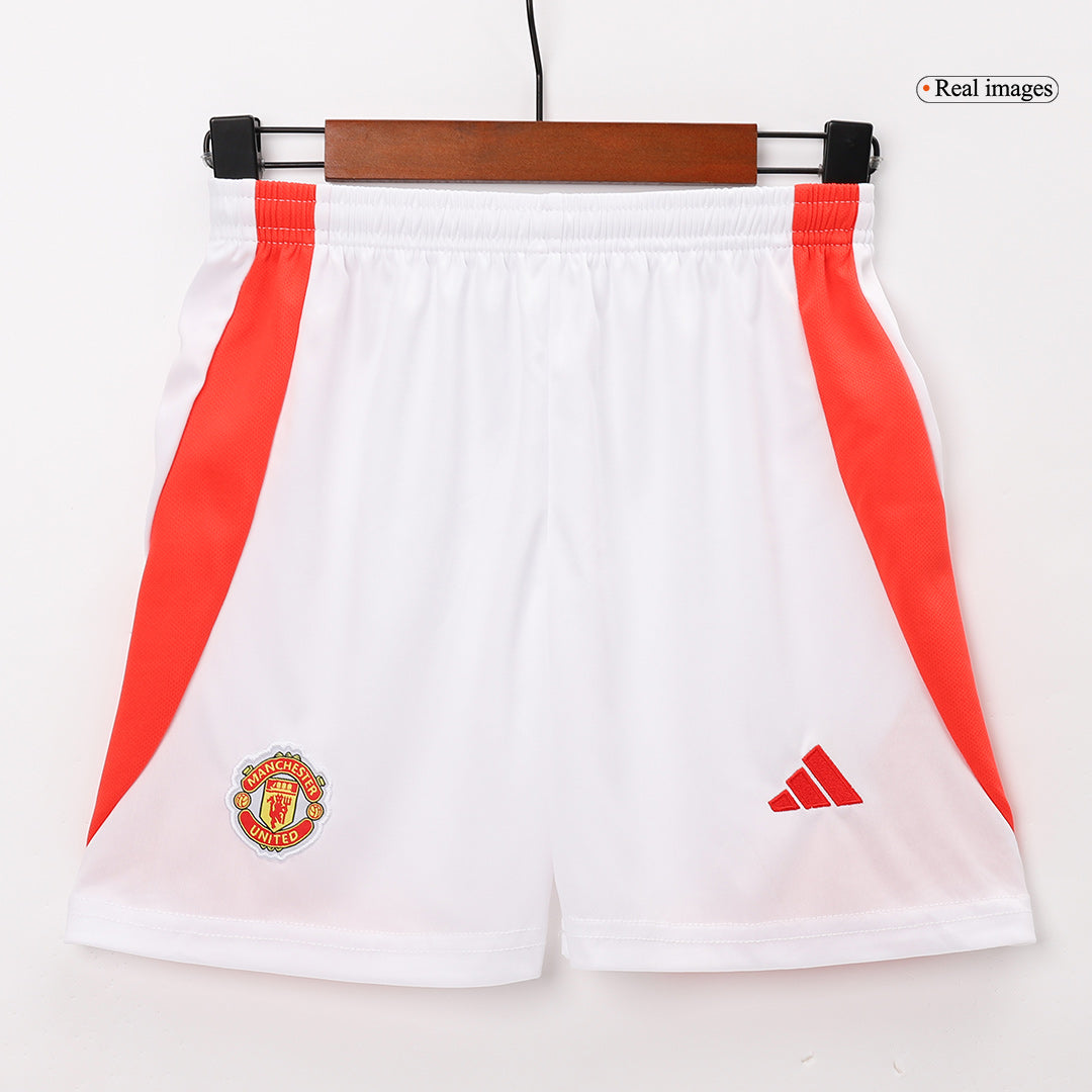 Kit de fútbol local del Manchester United para niño (Kit y pantalón corto) 2024/25