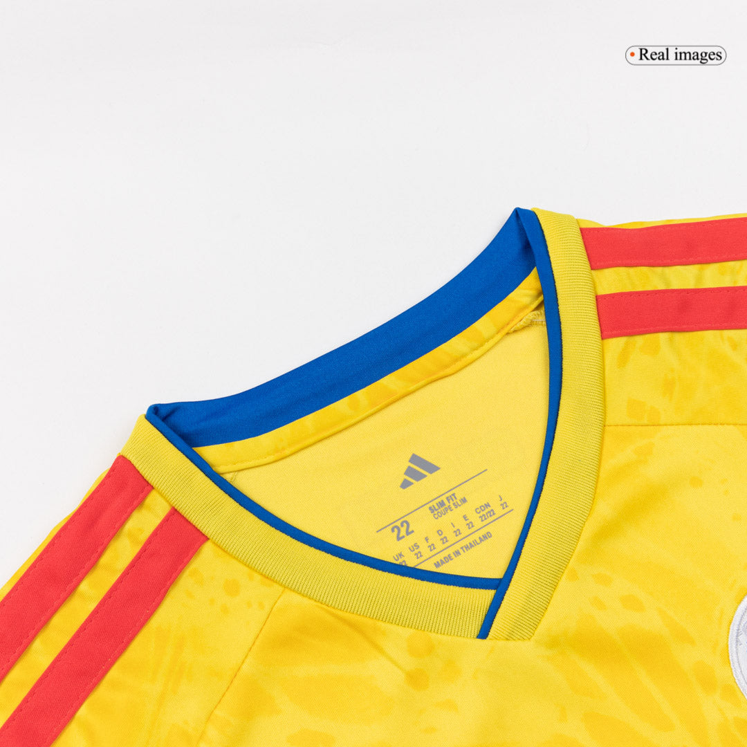 Equipación infantil de la selección colombiana (camiseta + pantalón corto) para el Mundial 2026