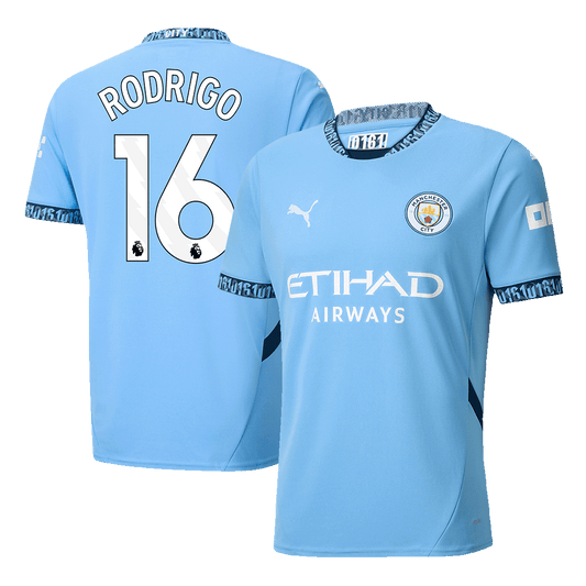 Camiseta de fútbol local del Manchester City RODRIGO #16