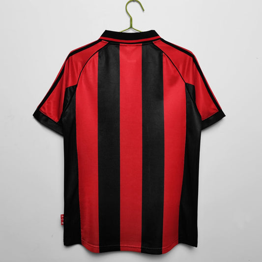 Camiseta retro de local del AC Milan 1998-1999