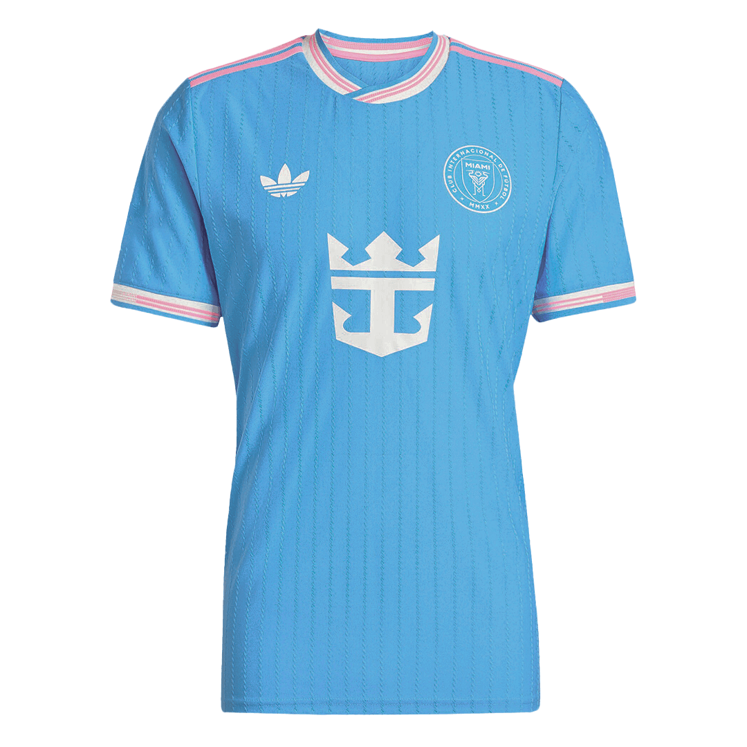 Camiseta de fútbol de visitante auténtica del Inter Miami 2025, azul