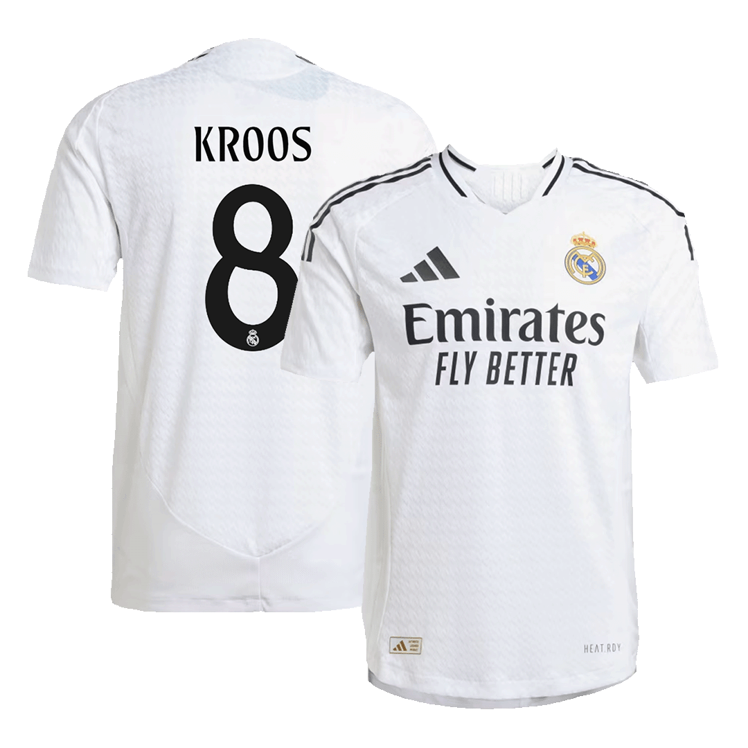 Camiseta de fútbol auténtica de local del Real Madrid KROOS #8