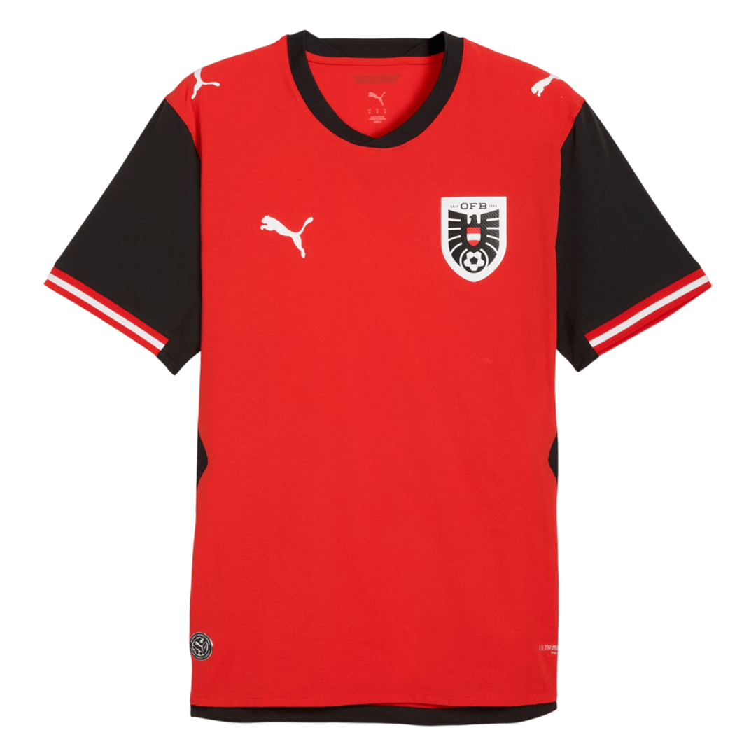 Camiseta de local de Austria para hombre, versión Mundial 2026 - Corte ajustado