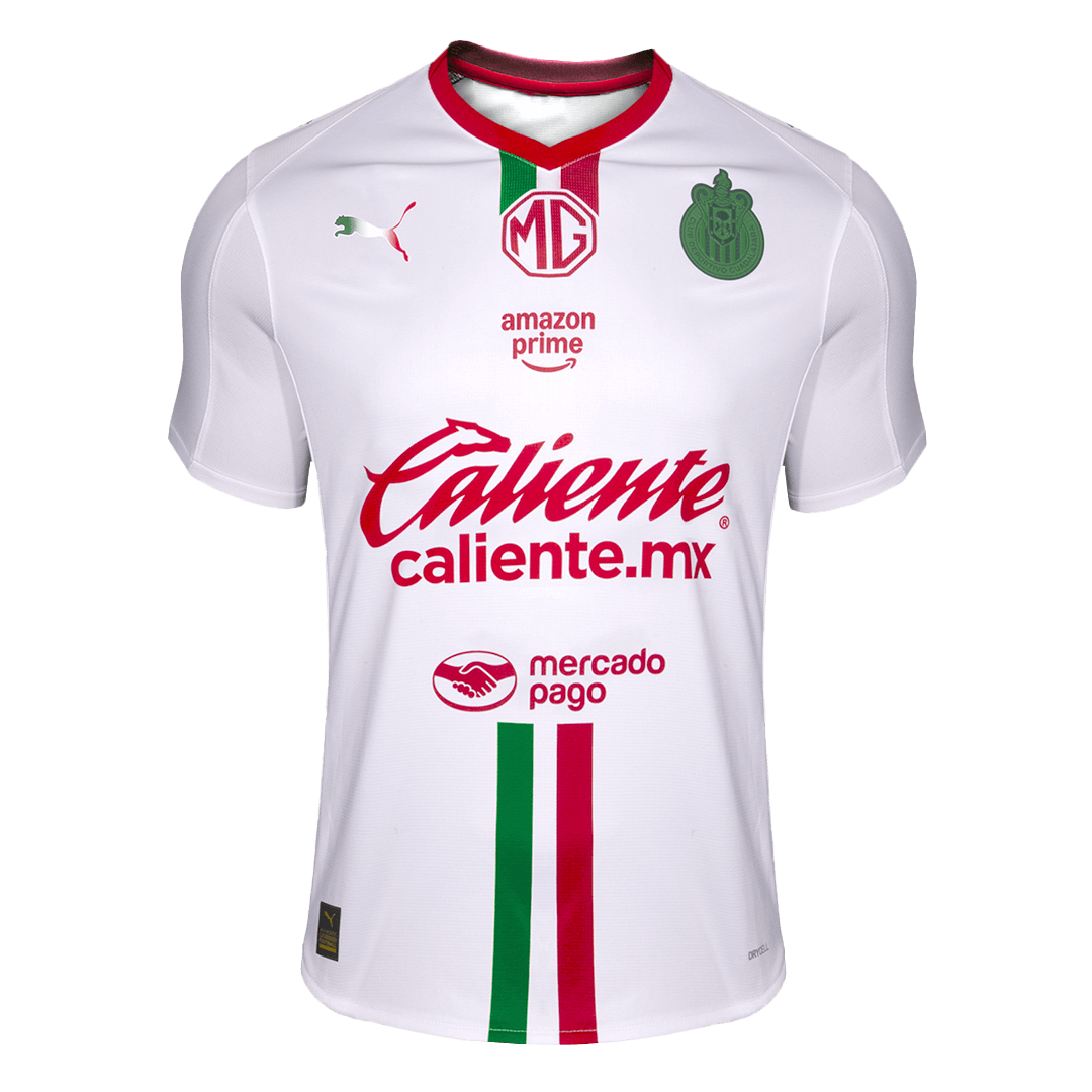 Camiseta de fútbol visitante de Chivas 2025/26 blanca