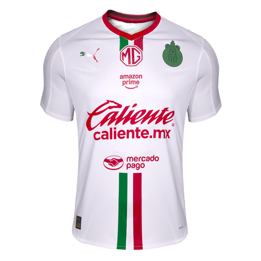 Camiseta de fútbol visitante de Chivas 2025/26 blanca