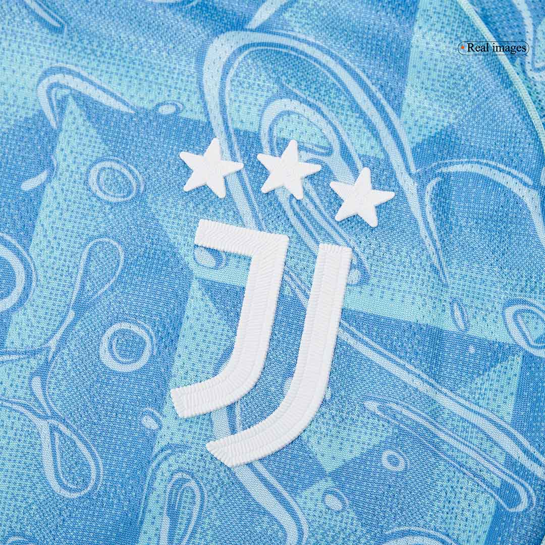 Camiseta de fútbol auténtica de visitante de la Juventus 2025/26 azul