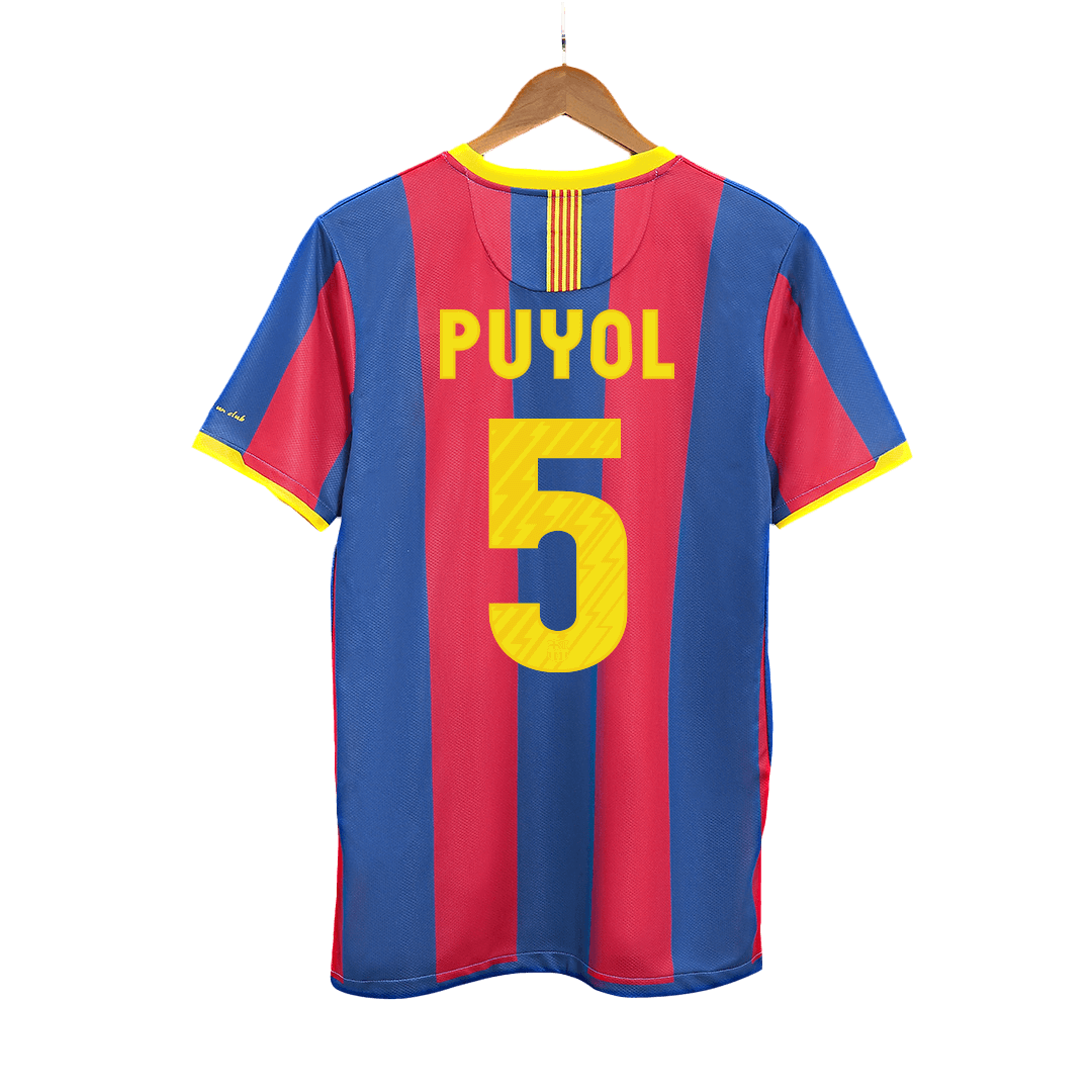 Camiseta de fútbol retro PUYOL #5 2010/11 Barcelona local