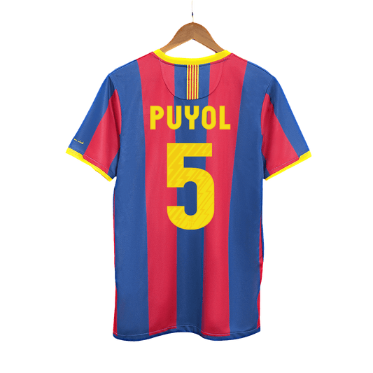 Camiseta de fútbol retro PUYOL #5 2010/11 Barcelona local
