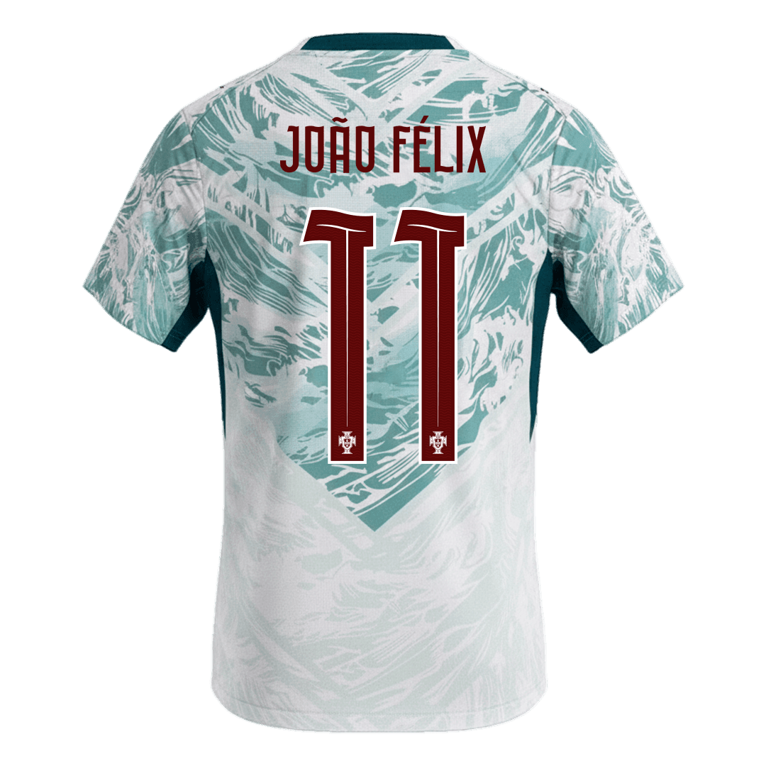 JOÃO FÉLIX #11 Portugal Camiseta de visitante Copa del Mundo 2026 Blanca y verde