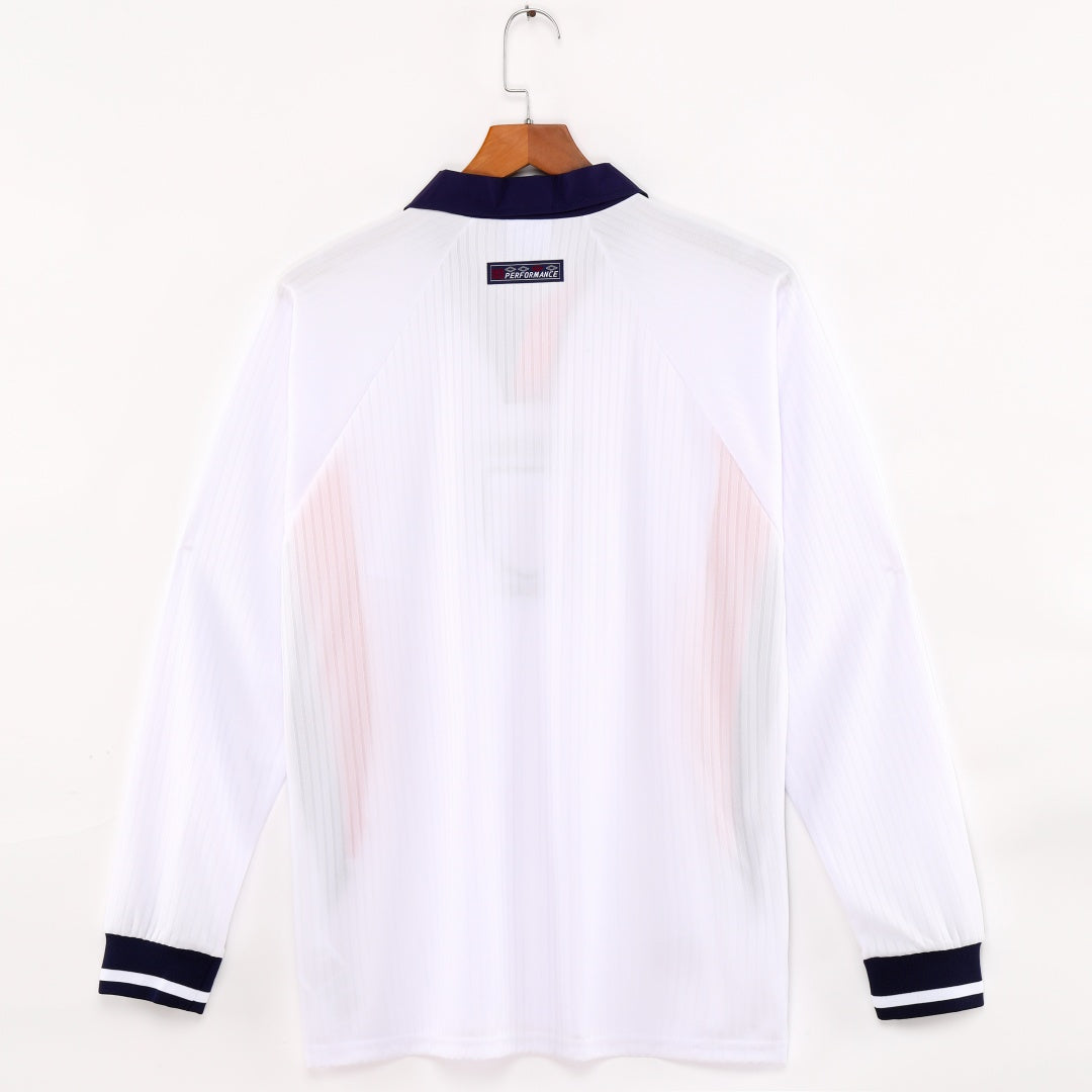 Camiseta retro de manga larga de local de Inglaterra 1998