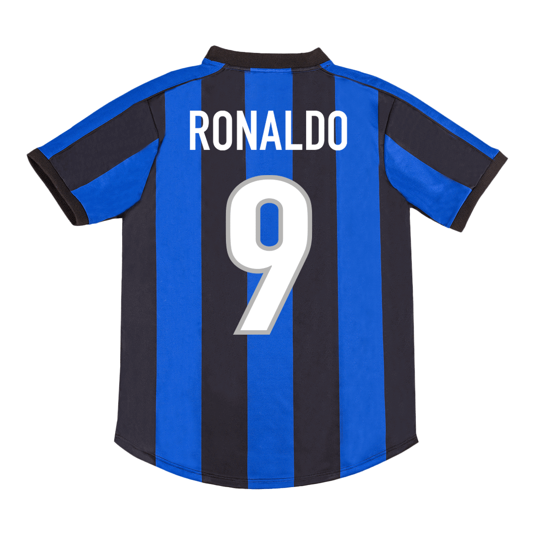 Camiseta de fútbol retro RONALDO #9 1999/00 del Inter de Milán