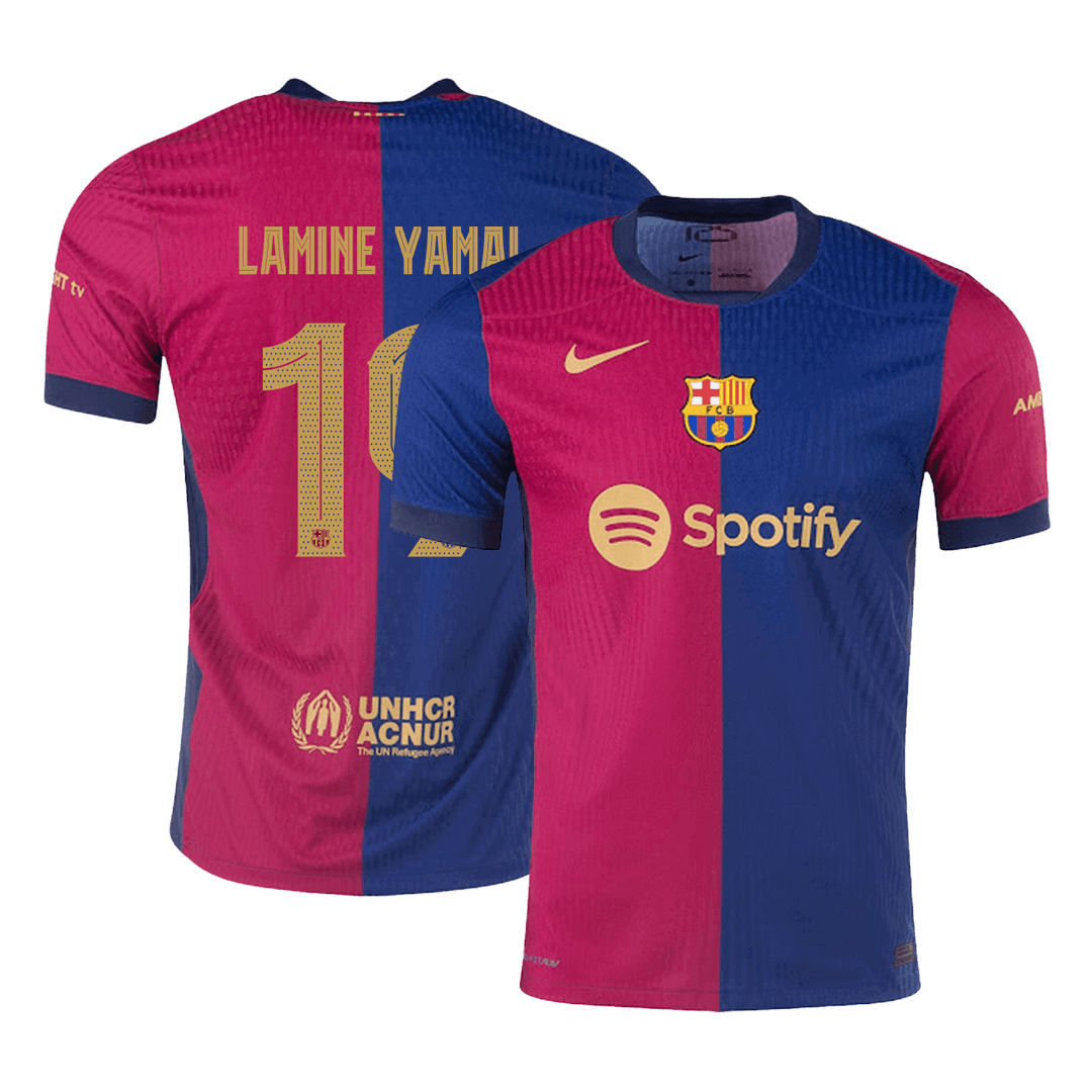 Camiseta de fútbol local del Barcelona 2024/25 de LAMINE YAMAL #19 - UCL