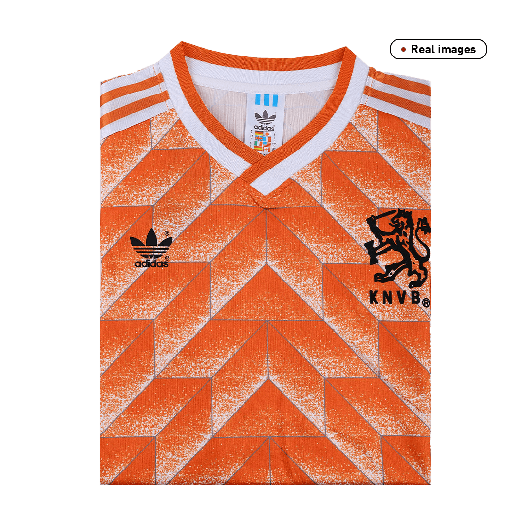 Camiseta retro de fútbol local de los Países Bajos de 1988