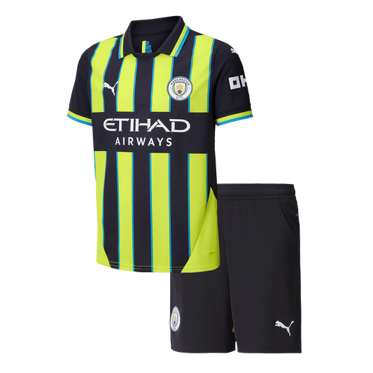 Kit de visitante del Manchester City para niño (camiseta y pantalón corto) 2024/25